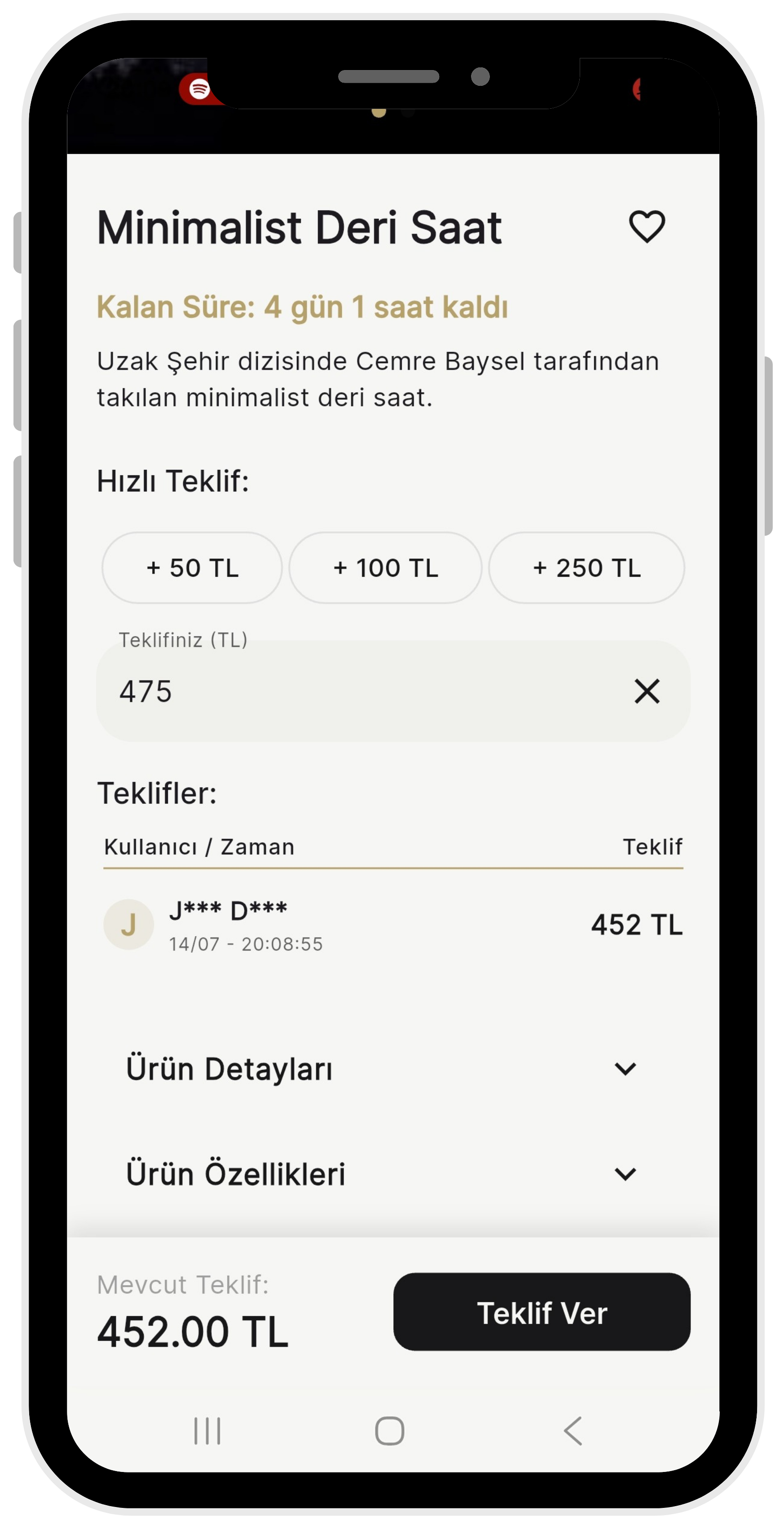 En Yüksek Teklifi Ver